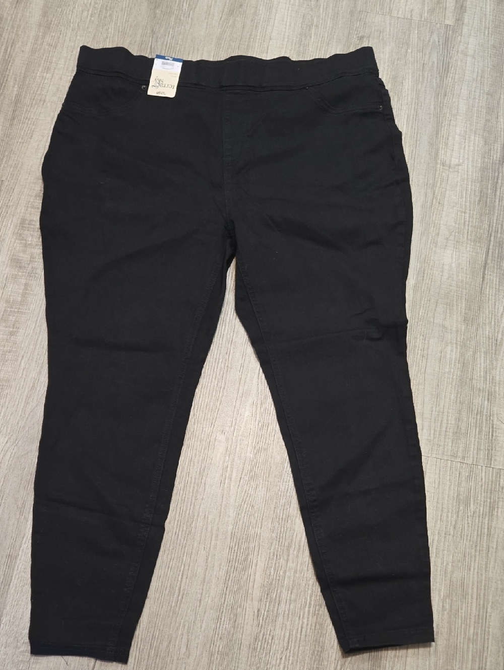 Terra & Sky 2X Black Women’s Jeggings - Pull-On Stretch  NWT!